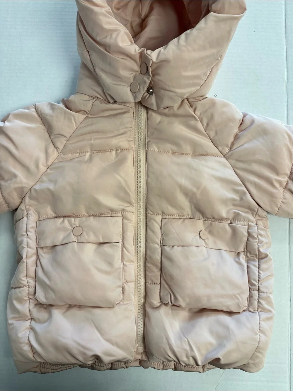 Zara Girl Pink Puffer Winter Ski Skow Jacket 12-18